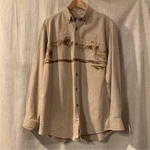 Woolrich shacket western horses XL